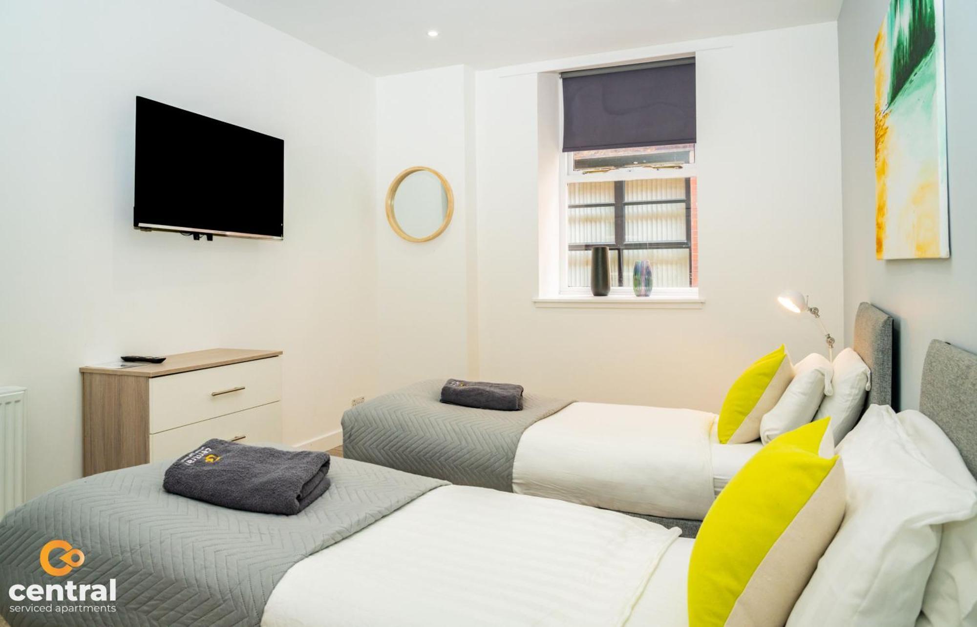 Central Serviced Apartments - 2 Bedroom - Walk Away From City Centre & Universities - Sleeps 4 - 1 X Double 2 X Single - Smart Tvs In All Rooms - Short Term Stays Welcome - Walk Away From Train & Bus Station - Preferred Location For Short Stay In Dun Dundee Bagian luar foto